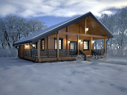Зимний дом из профилированного бруса